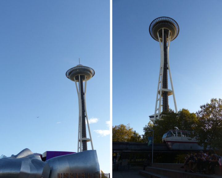 Space Needle, EMP Museum and Monorail